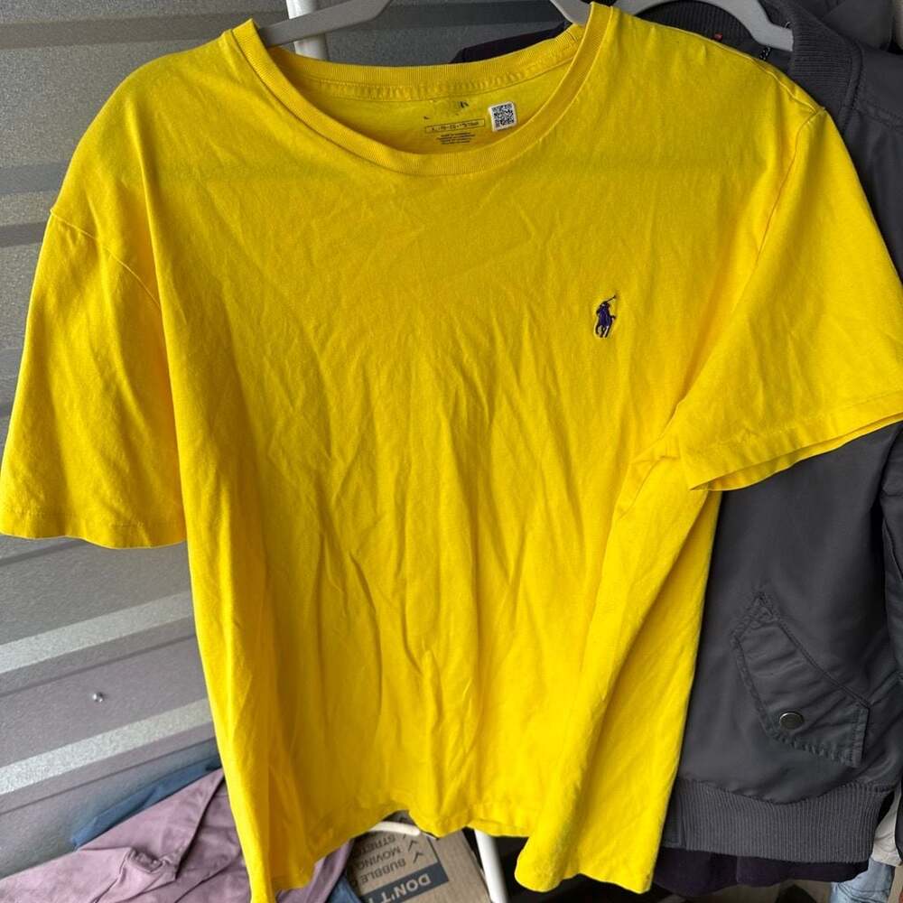 Polo Ralph Lauren Yellow Crewneck T-Shirt Size XL